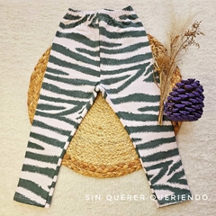Calza Frizada Print Cebra