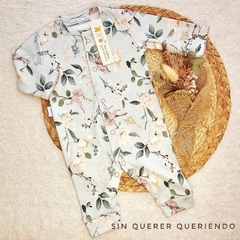 Osito Enterito de Algodón -Pájaros y Flores - comprar online