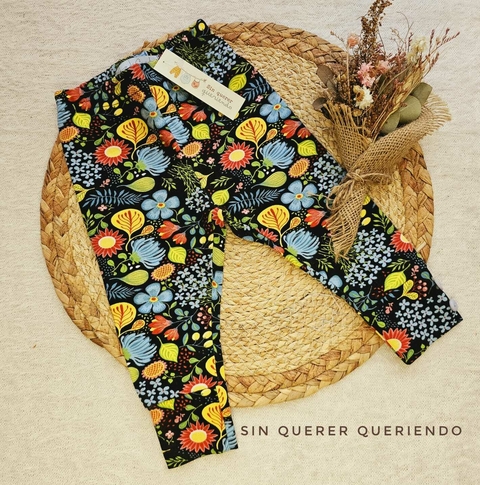 Calza de Algodón Elastizado sunflower