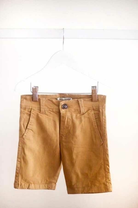 Bermuda De Gabardina Camel