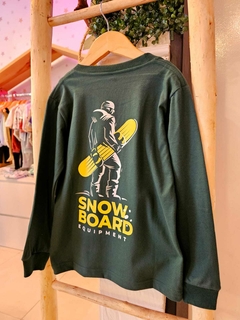 Camiseta manga larga ''Snow board''