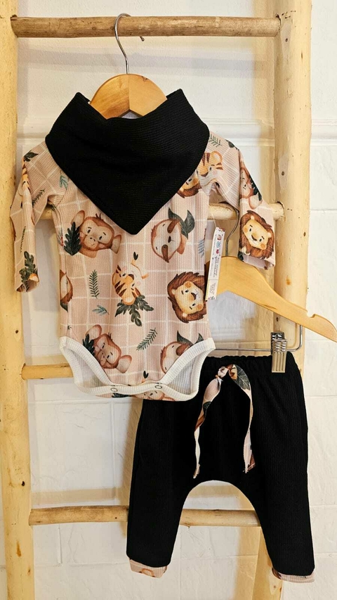 Conjunto 3 piezas ''Safari bebe''