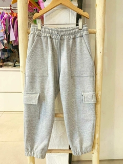 Jogger cargo ''Retro desing gris''