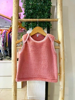 Chaleco ''Teddy rosa''