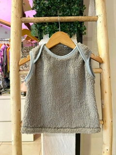 Chaleco ''Teddy gris nube''