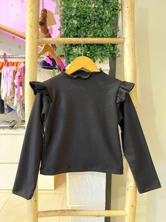 Media polera magnolia color negro