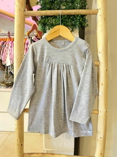 Camiseta manga larga basica gris