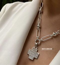 Cadena rectangular + pelotitas