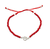 Pulsera cristales rojos punto de luz