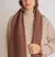 Bufanda Tejida Marron - comprar online