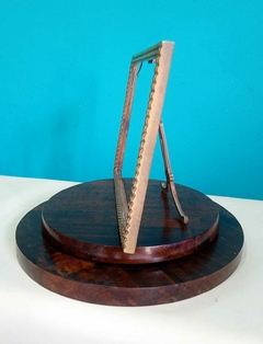 Antigo Porta Retrato Retangular em Bronze - Achados e Encantos