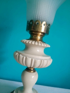 Antiga e grande luminária/ lanterna marroquina em latão e vidro - Achados e Encantos