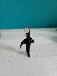 Delicado pinguim estilo murano - comprar online