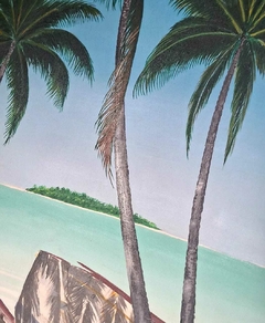 Imponente Tela s/ Oléo 1,50m "águas da Praia de Carneiros" - Achados e Encantos