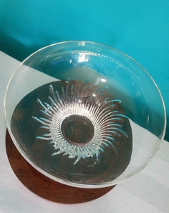Antiga Fruteira / Centro de Mesa em Cristal e Translúcida