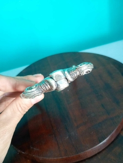 Antigo Quebra Nozes Em Metal Banhado A Prata - loja online