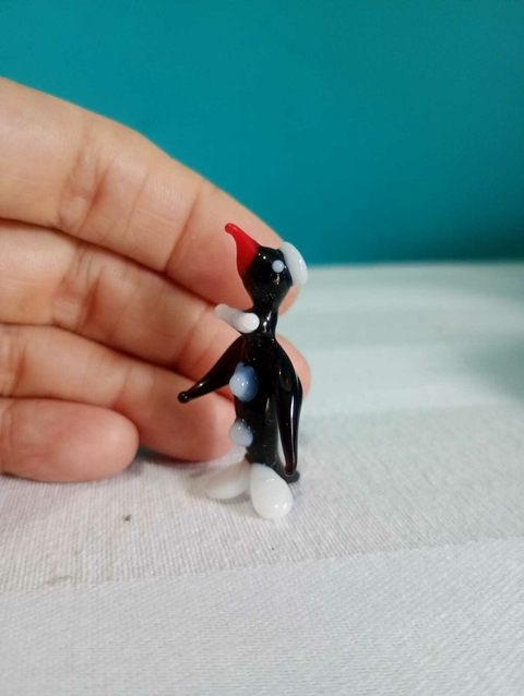 Delicado pinguim estilo murano