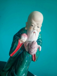 Arte Oriental - Antigo sábio chinês em porcelana na internet