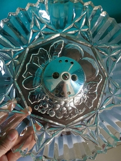 Imagem do Antiga Floreira / centro de mesa em vidro e metal