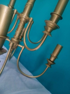 Antigo e lindo lustre / luminária de teto em latão 8 bocais - comprar online