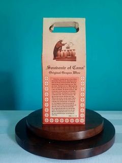 2 garrafas de vinho /suco de uva - Souvenir de Cana of Galilee - comprar online