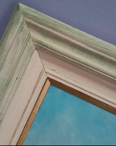 Imagem do O.s.t com Moldura Hortências Azuis (assinada)