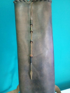 Antiga aljava em couro Com alça dupla estilo mochila - loja online