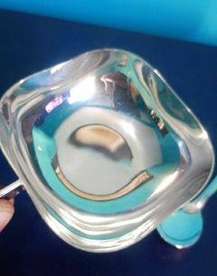 Antigo estojo com taças e colheres para sobremesa - prata Eberle na internet