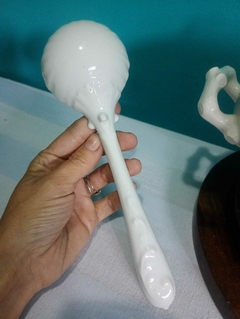 Antiga e delicada sopeira branca em porcelana branca Limoges - França - comprar online