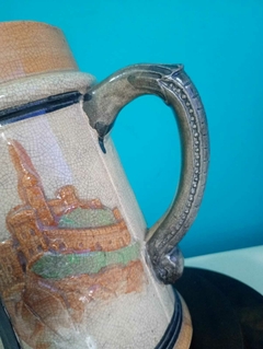 Antiga e rara jarra em cerâmica vitrificada - Japão - Achados e Encantos