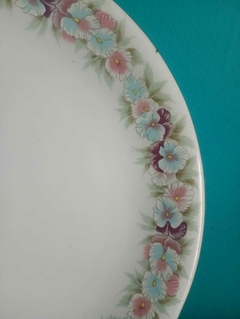 Antigo conjunto para sobremesa com sete (7) itens: 1 prato de bolo e 6 pratos porcelana Schmidt - comprar online