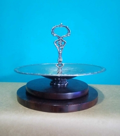 Antigo centro de mesa / fruteira banho de prata - comprar online