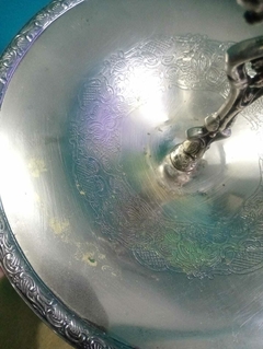 Antigo centro de mesa / fruteira banho de prata - Achados e Encantos