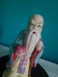 Arte Oriental - Antigo sábio chinês em porcelana na internet