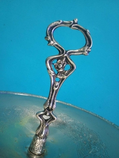 Antigo centro de mesa / fruteira banho de prata - comprar online