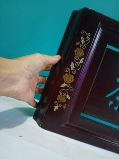 Antiga e linda tábua para chá / bandeja em madeira japonesa - comprar online