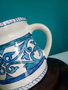 Antiga jarra decorativa em faiança portuguesa - loja online