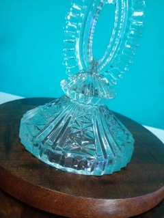 Antigo Castiçal / Porta Vela em demicristal