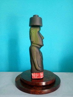 Antiga garrafa de vidro Pisco Reservado Moai na internet