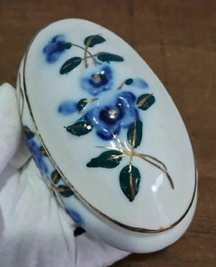 Antigo e Delicado Porta Joias em Porcelana Pintado a Mão na internet