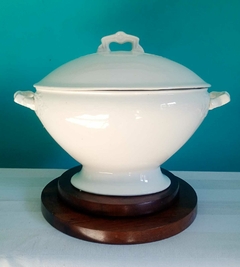 Antiga sopeira branca inglesa em porcelana WOOD & SONS - comprar online