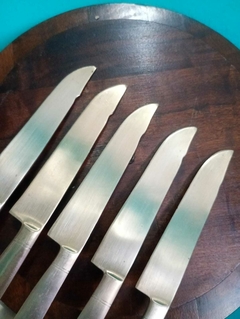 Jogo com 5 facas em bronze - Achados e Encantos