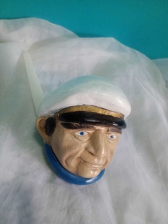 Antiga escultura de parede em gesso - Capitão / marinheiro - loja online