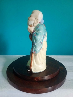 Imagem do Arte Oriental - Antigo sábio chinês em porcelana