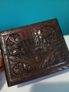 Porta Jóias / Caixa De Madeira Entalhada A Mão - Peruano - loja online