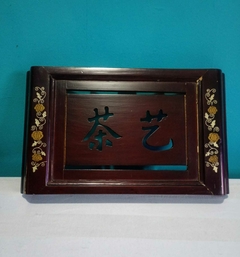 Antiga e linda tábua para chá / bandeja em madeira japonesa