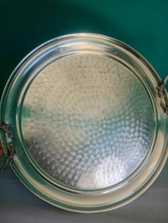 Antiga bandeja redonda prata Eberkoc M - comprar online