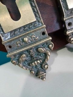 Par de Espelho / acabamento fechadura em bronze 27 cm na internet