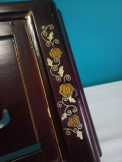 Antiga e linda tábua para chá / bandeja em madeira japonesa - loja online