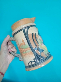 Antiga e rara jarra em cerâmica vitrificada - Japão - comprar online